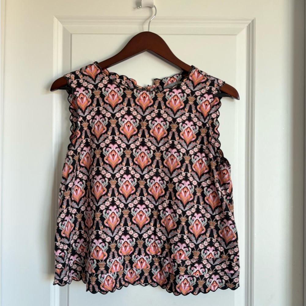 Oliver Bonas Floral Sleeveless Top
